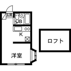 モンパレス国定第５　　1号館の間取り