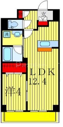 松戸市常盤平柳町のマンションの間取り