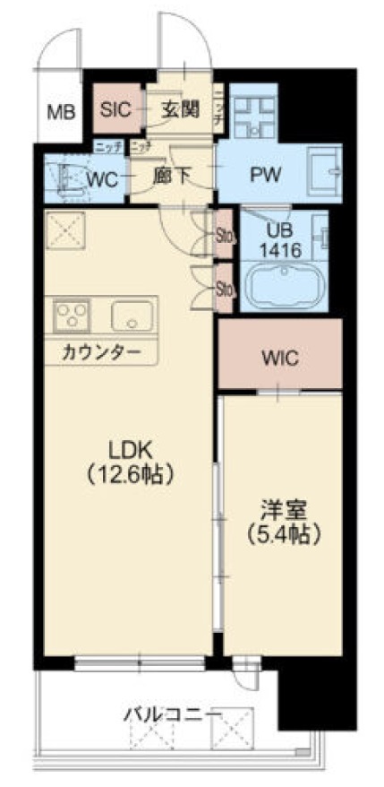 スプランディッド新大阪VIIの間取り