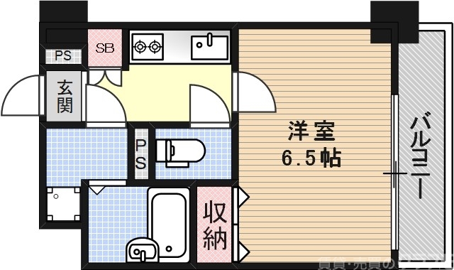 ライオンズマンション京都河原町第3の間取り