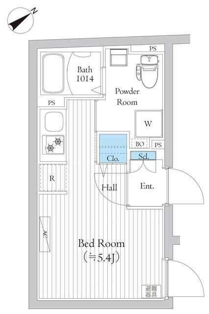 渋谷区上原のマンションの間取り