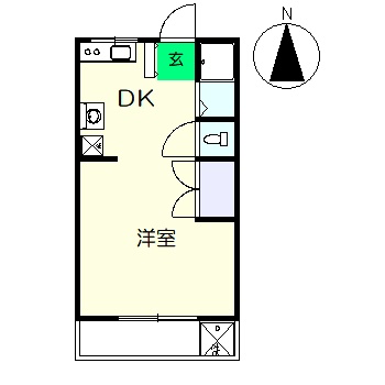 中沢ハイツ(朝倉甲)の間取り