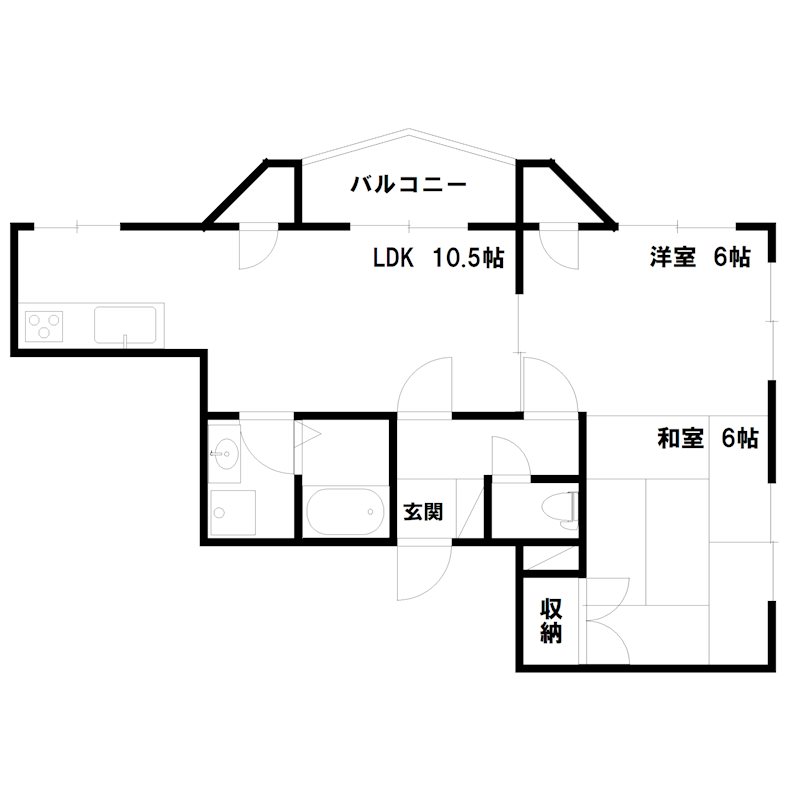 エスタ加古川の間取り