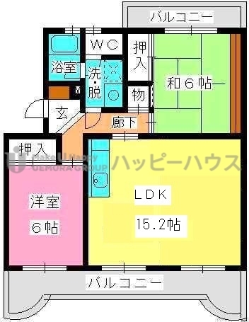 【ロイヤルハイツ泉の間取り】