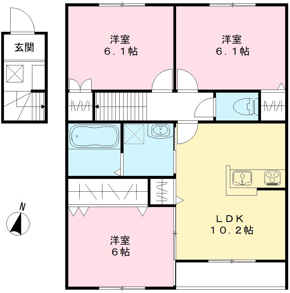 ユアメゾン上富井の間取り