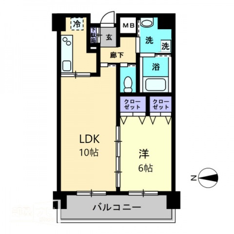 アルファレガロ栗林の間取り