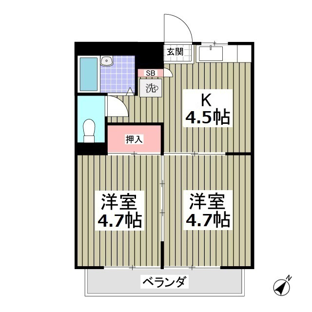 エルベマンションの間取り