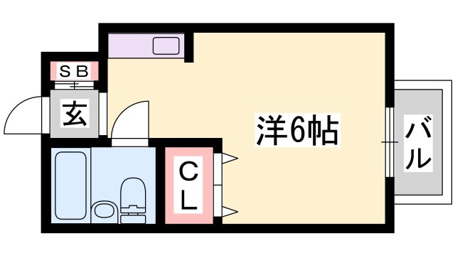 姫路市嵐山町のマンションの間取り