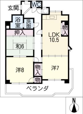 神谷西ビルの間取り