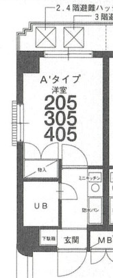 エヴェナール横浜・根岸の間取り