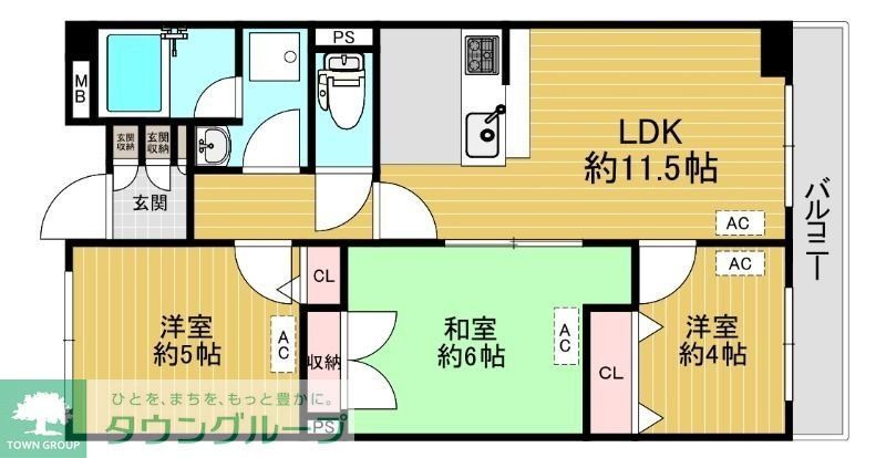 朝霞市膝折町のマンションの間取り