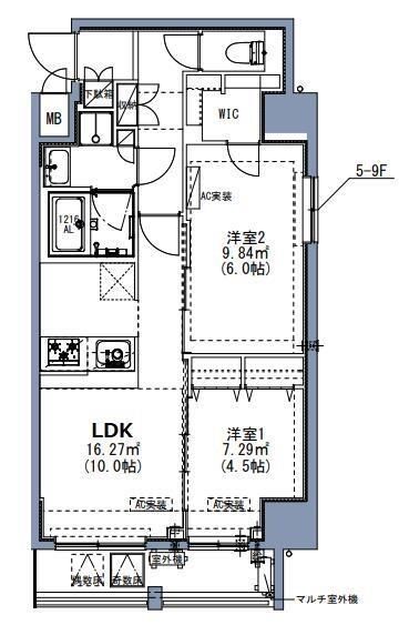 荒川区西尾久のマンションの間取り