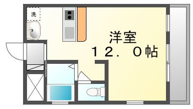 高松市常磐町のマンションの間取り