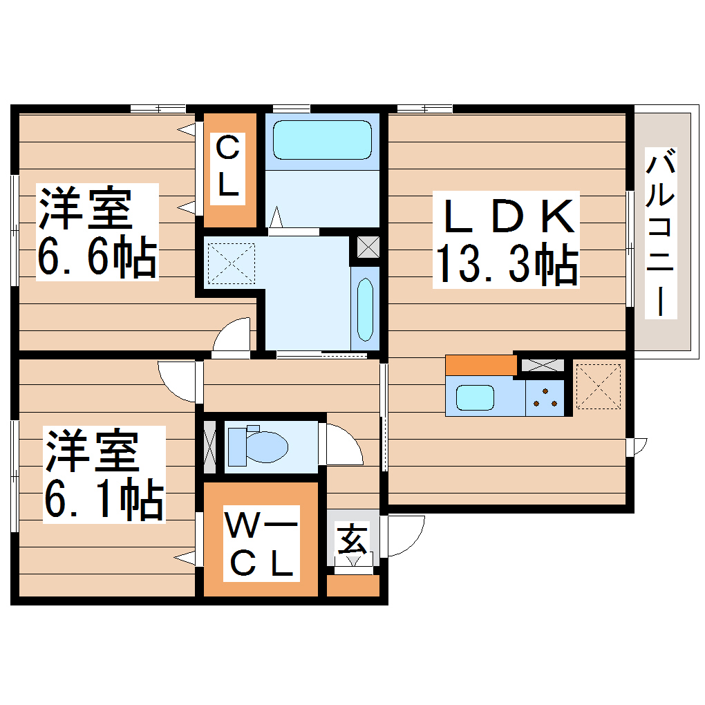 ロイヤルビレッジEの間取り