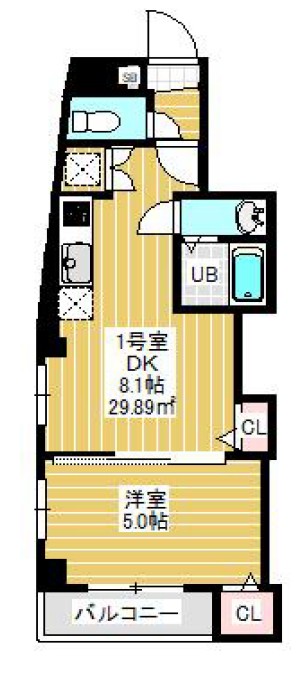 千葉県市川市市川２（アパート）の賃貸物件の間取り