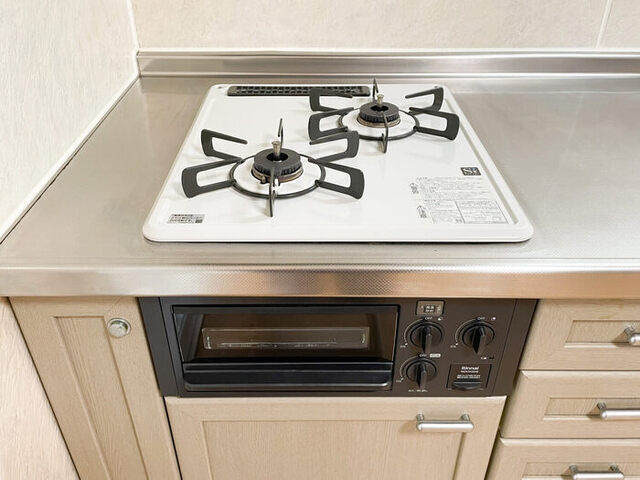 キッチン　２口コンロ・グリル