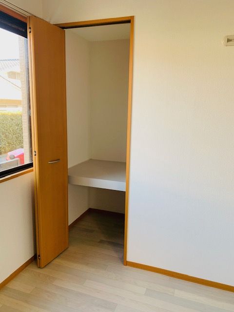 収納　たっぷりとした収納スペースです