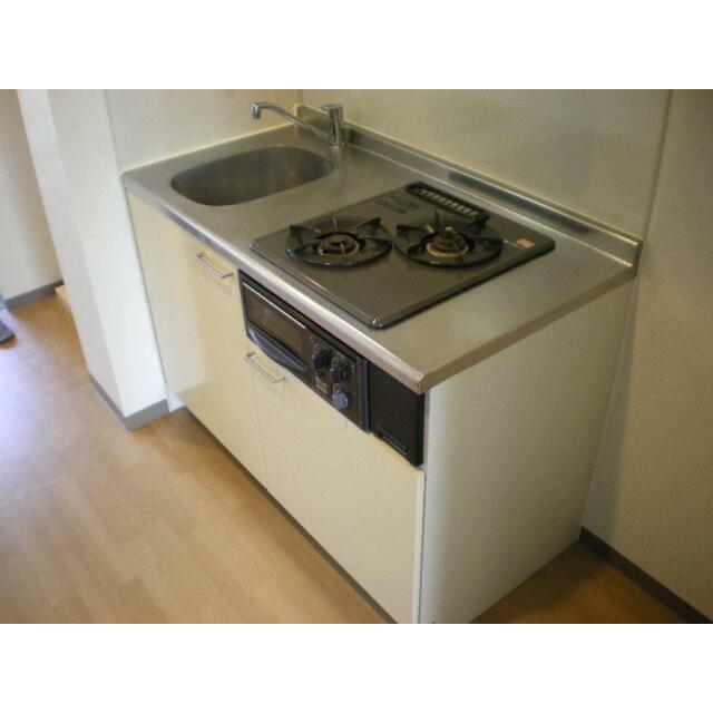 キッチン　２口ガスコンロ・魚焼きグリル付き☆※写真転用