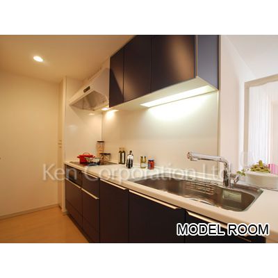 キッチン　同タイプ19階のお部屋を撮影。仕様が異なることがあります。