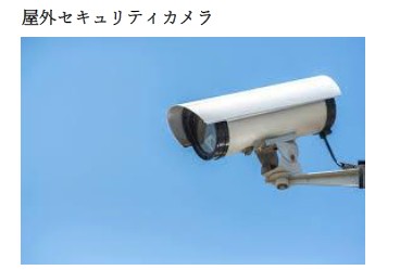 セキュリティ　防犯カメラ設置