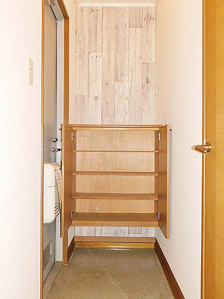 玄関　玄関にシューズボックス完備！