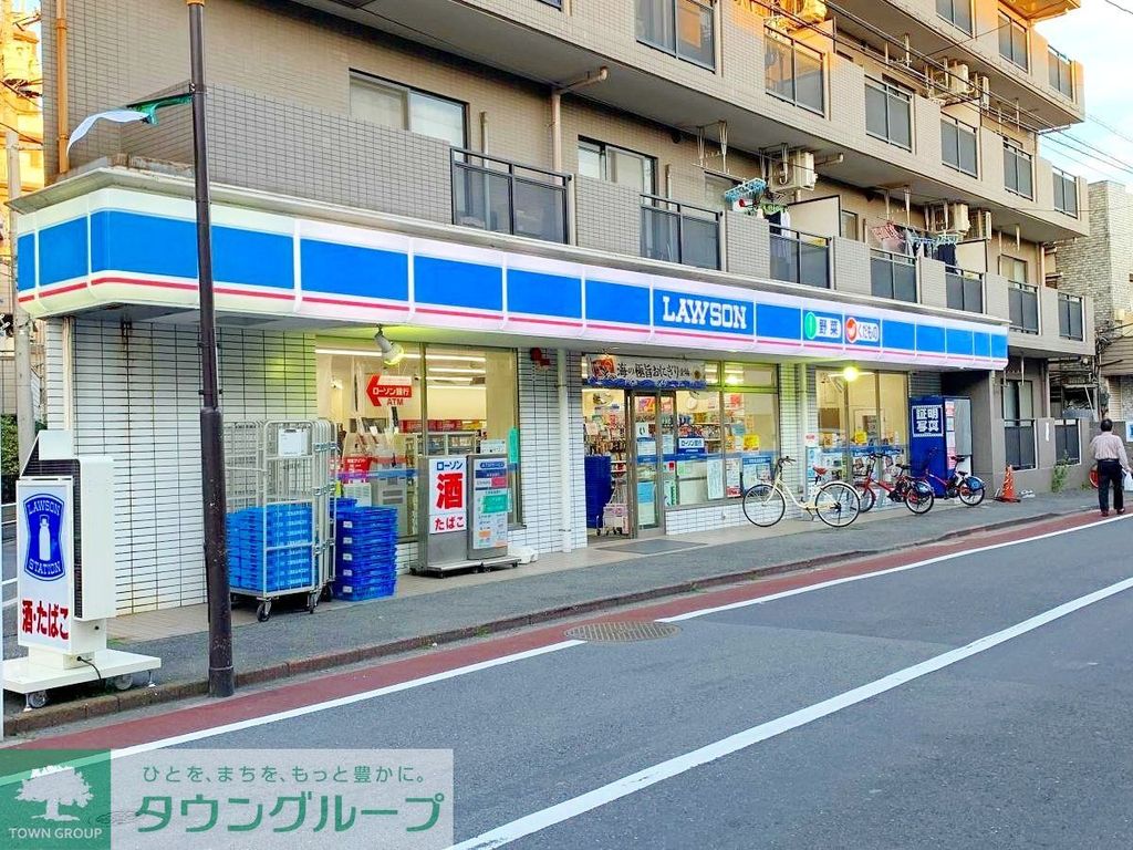 コンビニ　ローソン新蒲田1丁目店（コンビニ）まで70m
