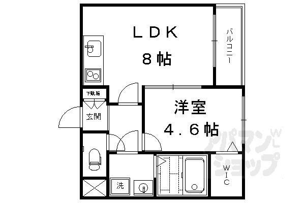 クレアーレ富小路の間取り写真