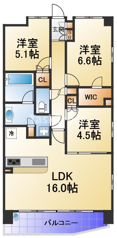 S-FORT大阪同心の間取り写真
