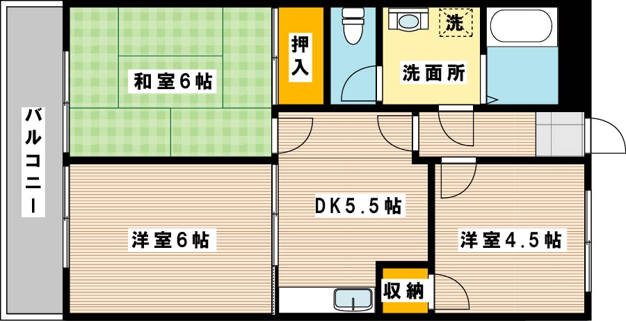 シャルム風の間取り写真