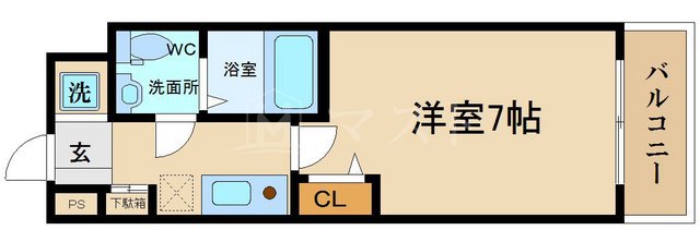 地下鉄中央線 堺筋本町駅 徒歩4分 10階建 築16年の間取り写真