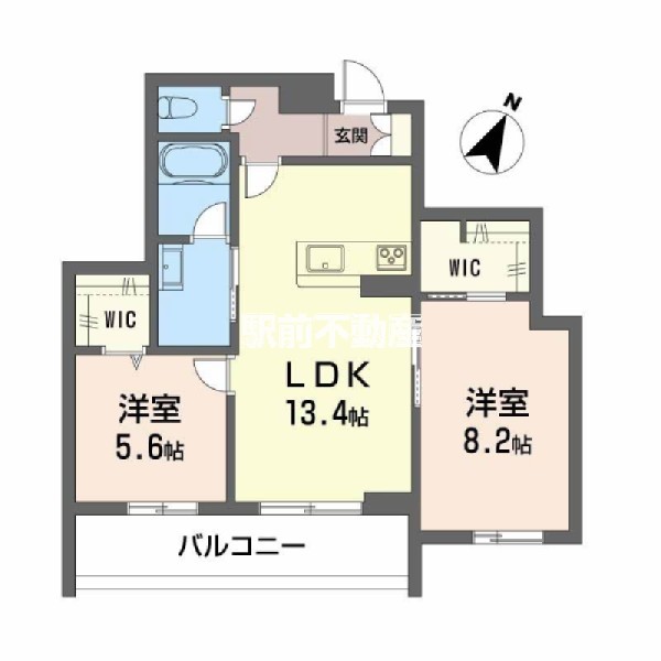 西鉄天神大牟田線 下大利駅 徒歩9分 3階建 築1年の間取り写真
