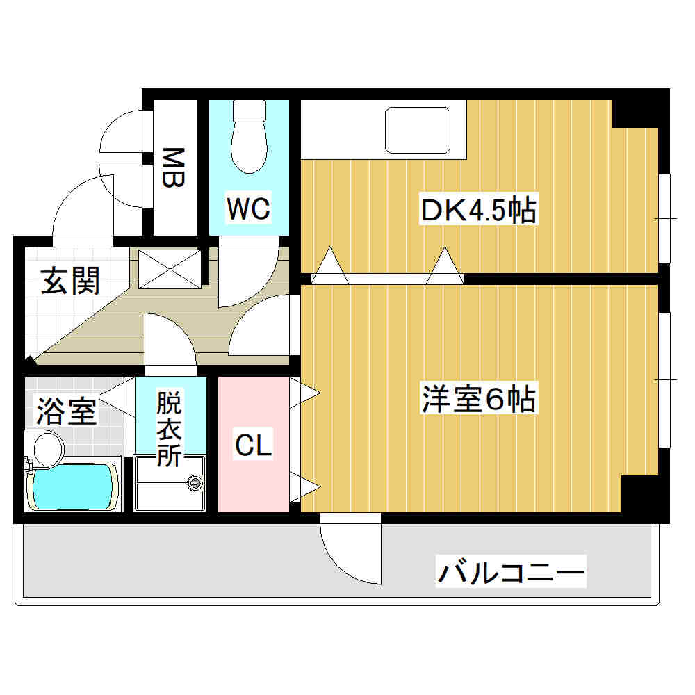 フリーフラット淡路の間取り写真