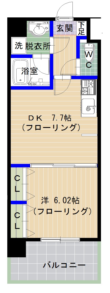 プリスティン香椎の間取り写真