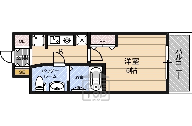 エスリード京橋3番館の間取り写真