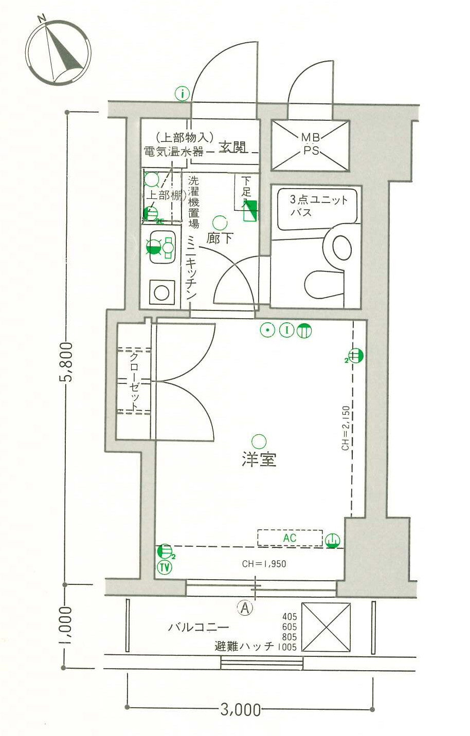 レクセル長岡の間取り写真