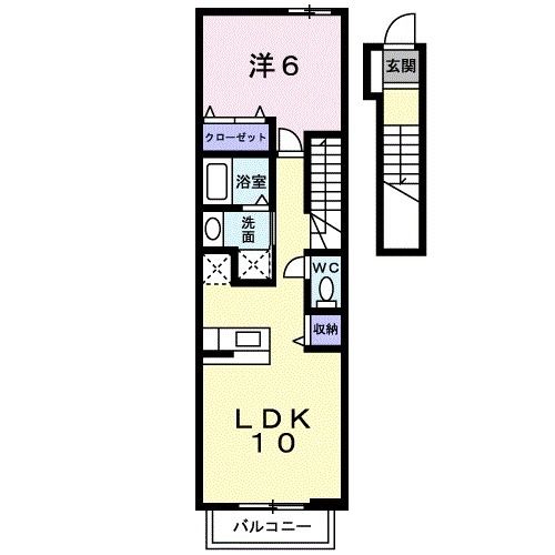 ＪＲ長崎本線 吉野ケ里公園駅 徒歩5分 2階建 築21年の間取り写真
