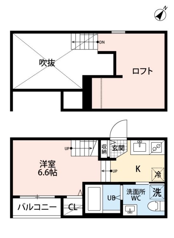 ＪＲ鹿児島本線 竹下駅 徒歩2分 2階建 築10年の間取り写真