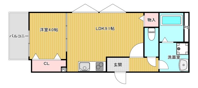 La-Crea豊中本町エアリーの間取り写真