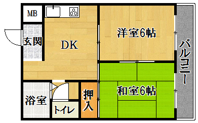 コスモス２１パートIの間取り