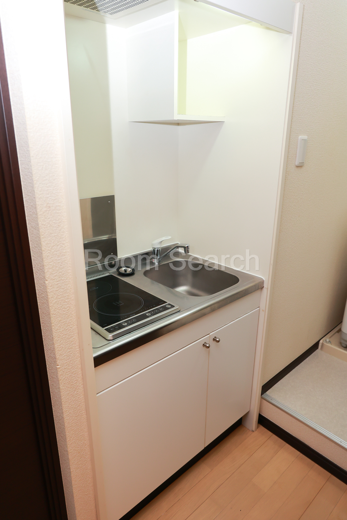 キッチン　2口コンロ、キッチン収納