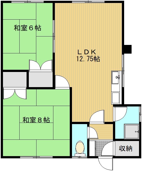 中村ハイツの間取り