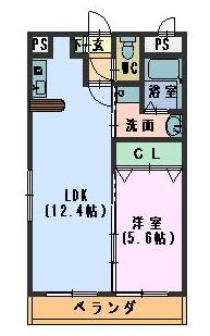 ドルチェ茶屋ヶ坂の間取り