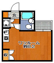 フラットKOWAの間取り写真
