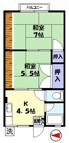 シティハイム　ホワイトリバーの間取り