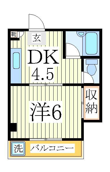 柏市明原のマンションの間取り