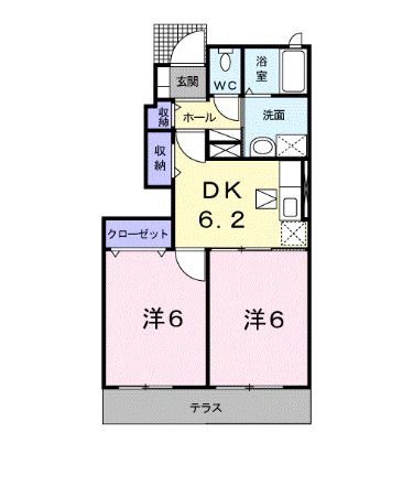 さぬき市志度のアパートの間取り