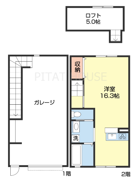 ＷＡＫＡＮＯＵＲＡ・Ｒの間取り