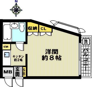 エクセレント武庫三番館の間取り