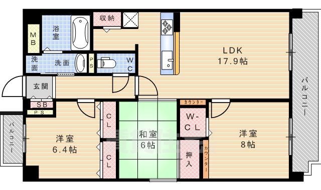 イーグル山手の間取り