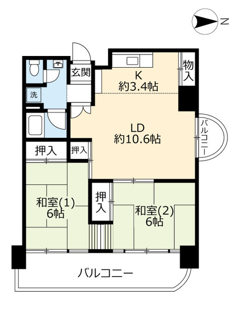 ＵＲ武庫川の間取り